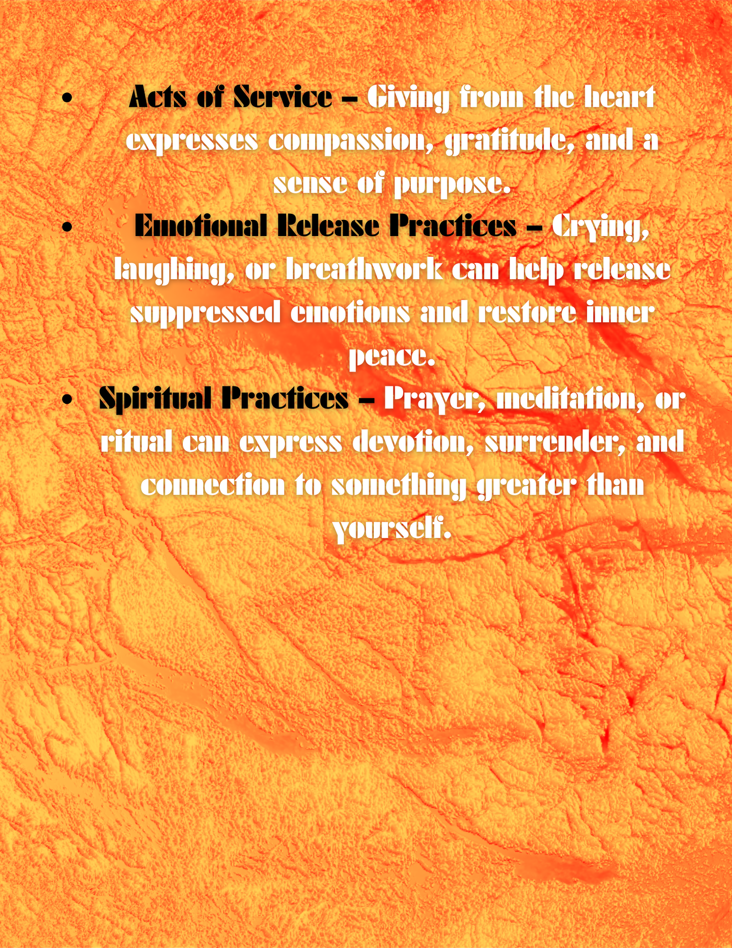 13 Forms of Self Expression