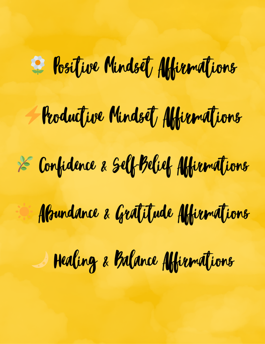 44 Affirmations for a Mindset Shift