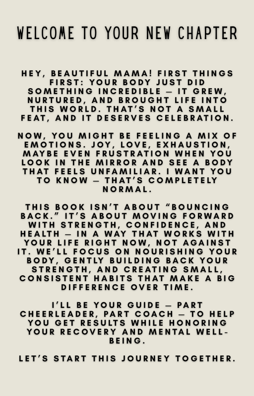 Postpartum Weightloss: A Guide to Feeling Strong, Confident & Energized