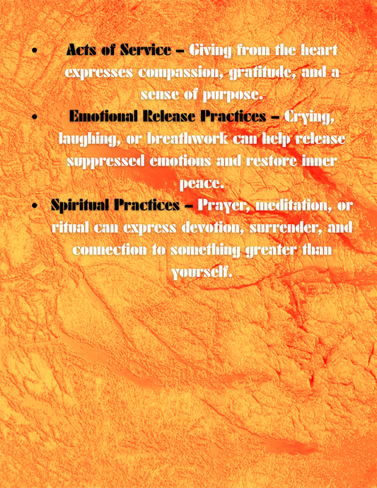 13 Forms of Self Expression