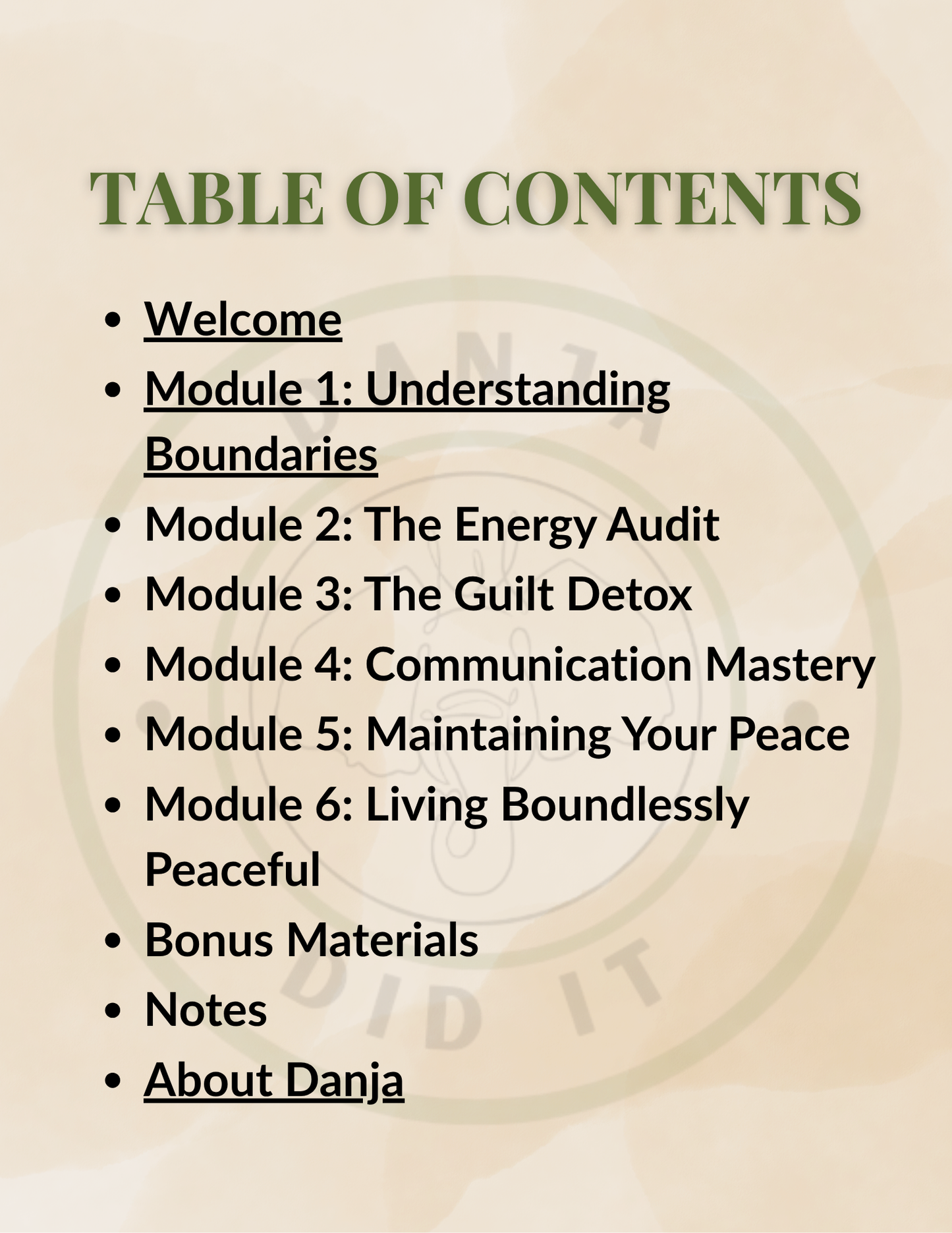 Setting Boundaries & Protecting Your Peace