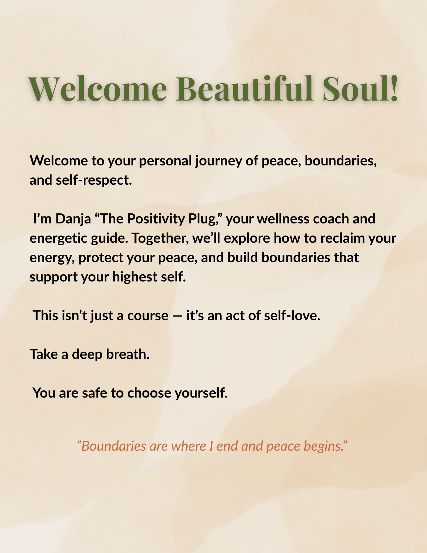 Setting Boundaries & Protecting Your Peace